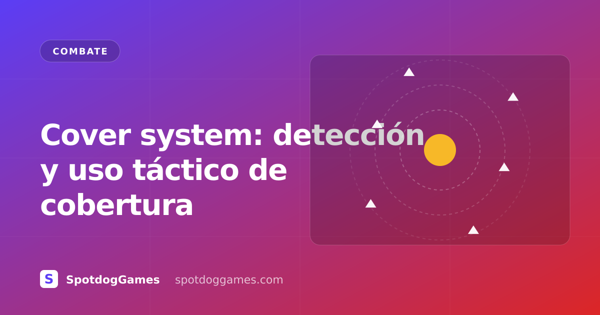 Cover system: detección y uso táctico de cobertura · SpotdogGames